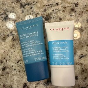Clarins Hydra-Essentiel and Fresh Scrub Set